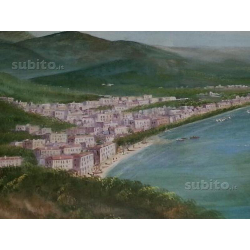 Quadro con veduta di Salerno dei primi del'900